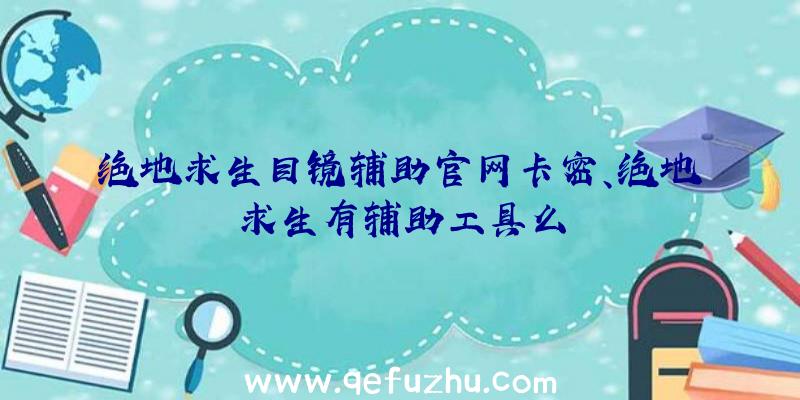 绝地求生目镜辅助官网卡密、绝地求生有辅助工具么