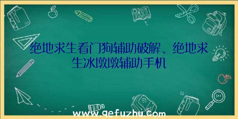 绝地求生看门狗辅助破解、绝地求生冰墩墩辅助手机