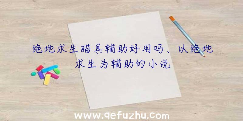 绝地求生瞄具辅助好用吗、以绝地求生为辅助的小说