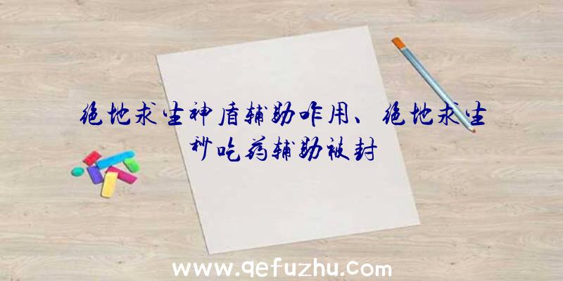 绝地求生神盾辅助咋用、绝地求生秒吃药辅助被封