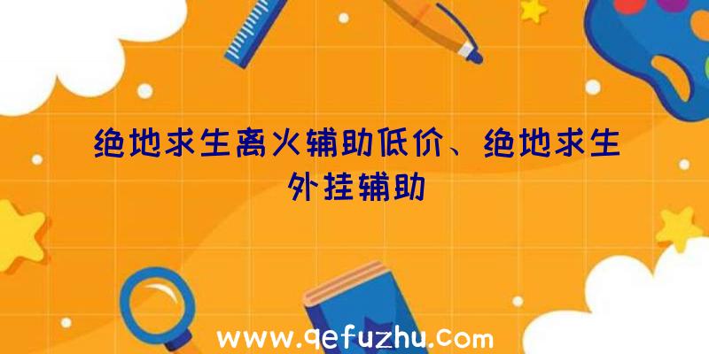 绝地求生离火辅助低价、绝地求生外挂辅助