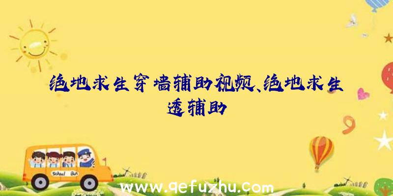 绝地求生穿墙辅助视频、绝地求生透辅助