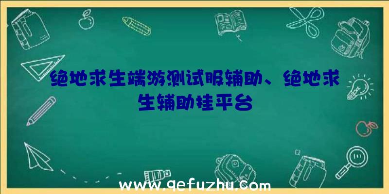 绝地求生端游测试服辅助、绝地求生辅助挂平台