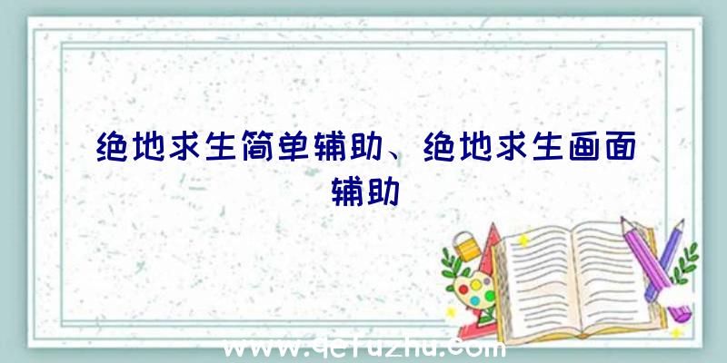 绝地求生简单辅助、绝地求生画面辅助