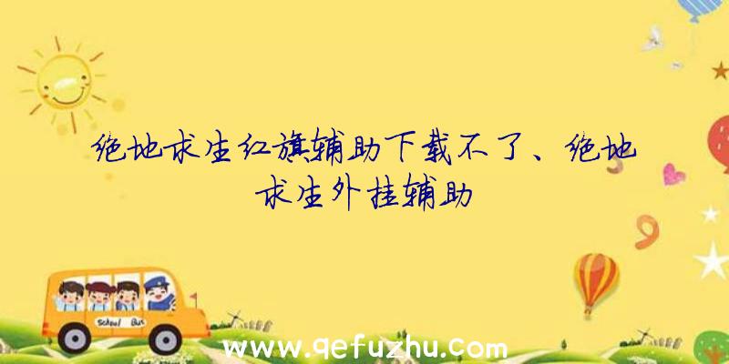 绝地求生红旗辅助下载不了、绝地求生外挂辅助