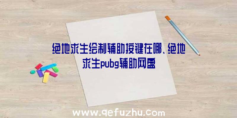 绝地求生绘制辅助按键在哪、绝地求生pubg辅助网盘