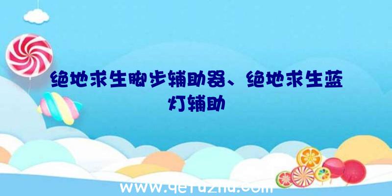 绝地求生脚步辅助器、绝地求生蓝灯辅助