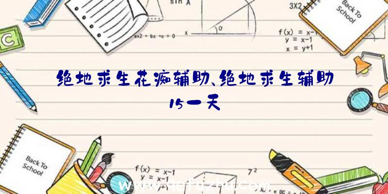 绝地求生花痴辅助、绝地求生辅助15一天