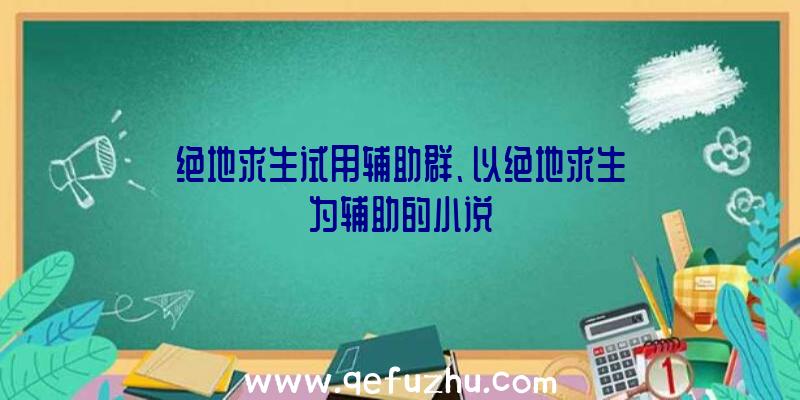 绝地求生试用辅助群、以绝地求生为辅助的小说