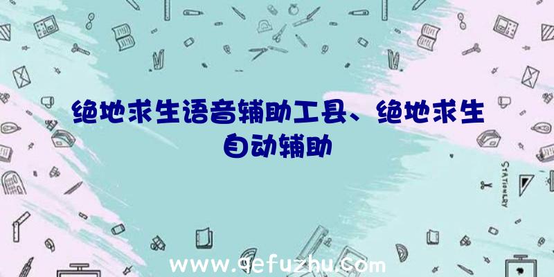 绝地求生语音辅助工县、绝地求生自动辅助