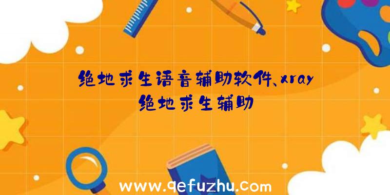 绝地求生语音辅助软件、xray绝地求生辅助