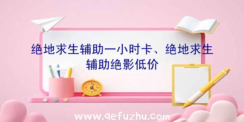 绝地求生辅助一小时卡、绝地求生辅助绝影低价