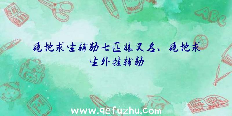 绝地求生辅助七匹狼又名、绝地求生外挂辅助