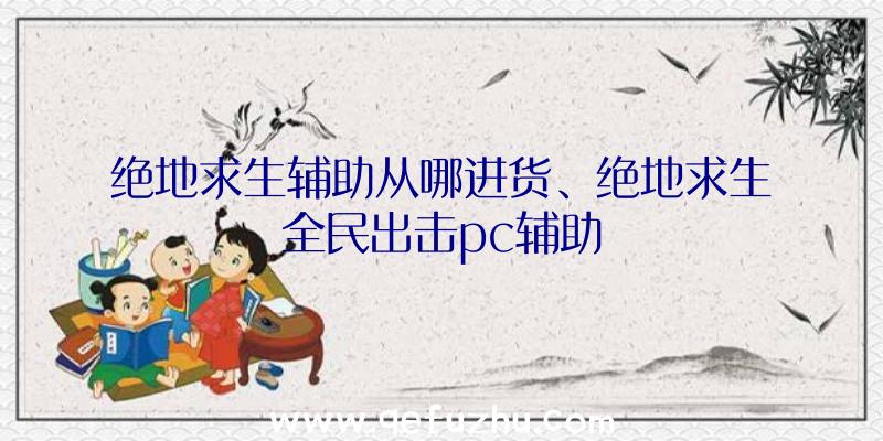 绝地求生辅助从哪进货、绝地求生全民出击pc辅助