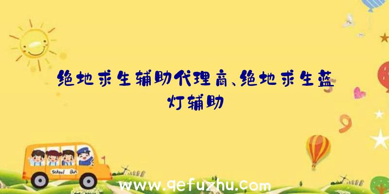 绝地求生辅助代理商、绝地求生蓝灯辅助