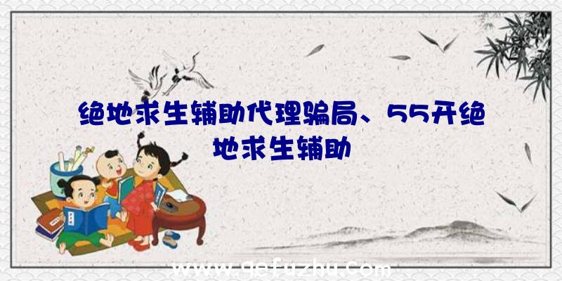 绝地求生辅助代理骗局、55开绝地求生辅助