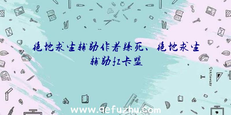 绝地求生辅助作者赚死、绝地求生辅助fz卡盟