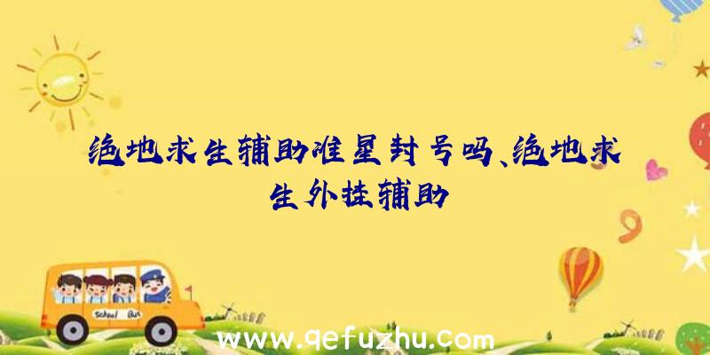 绝地求生辅助准星封号吗、绝地求生外挂辅助