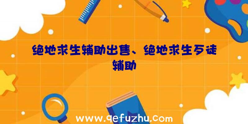 绝地求生辅助出售、绝地求生歹徒辅助