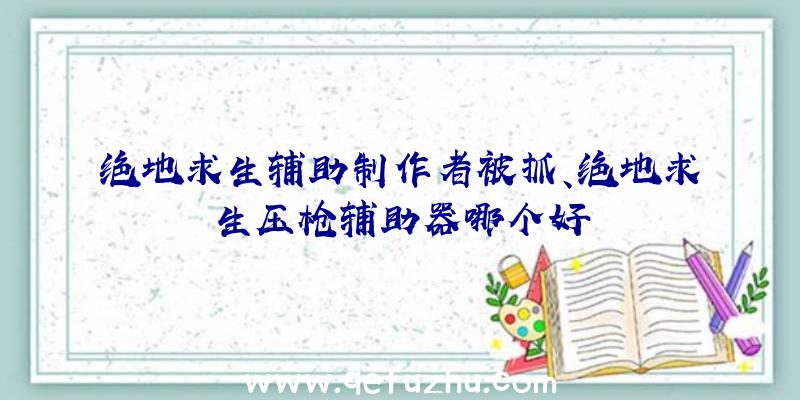 绝地求生辅助制作者被抓、绝地求生压枪辅助器哪个好