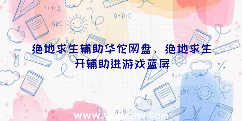 绝地求生辅助华佗网盘、绝地求生开辅助进游戏蓝屏