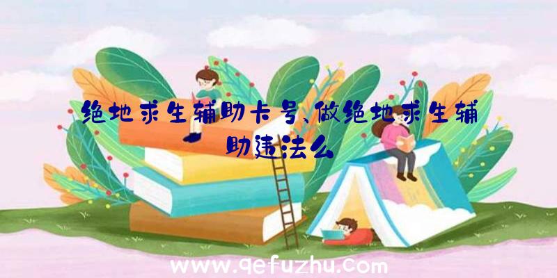 绝地求生辅助卡号、做绝地求生辅助违法么