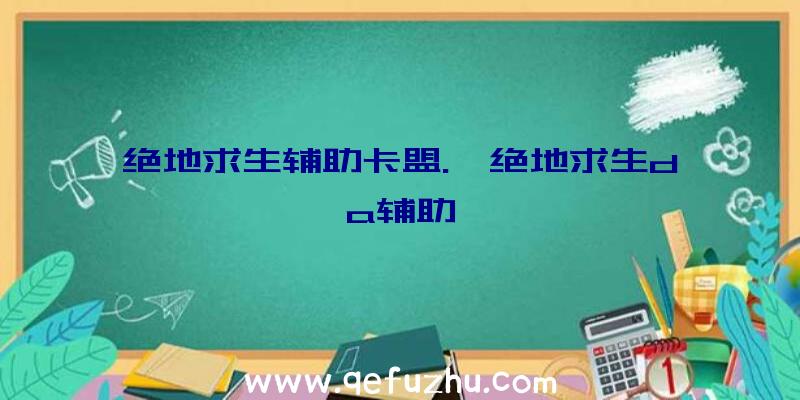 绝地求生辅助卡盟.、绝地求生da辅助