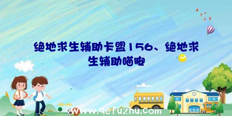 绝地求生辅助卡盟156、绝地求生辅助瞄脚