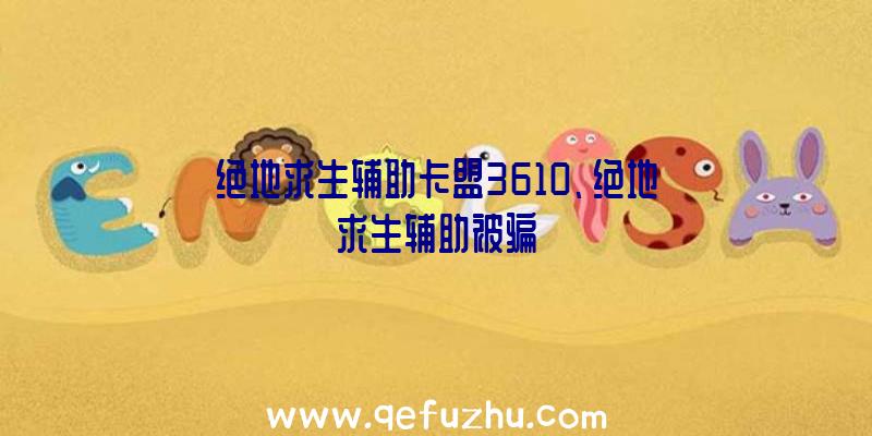 绝地求生辅助卡盟3610、绝地求生辅助被骗