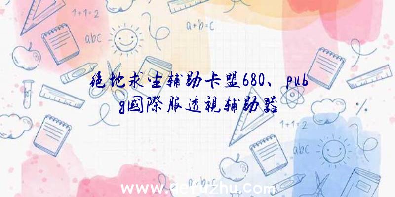 绝地求生辅助卡盟680、pubg国际服透视辅助器