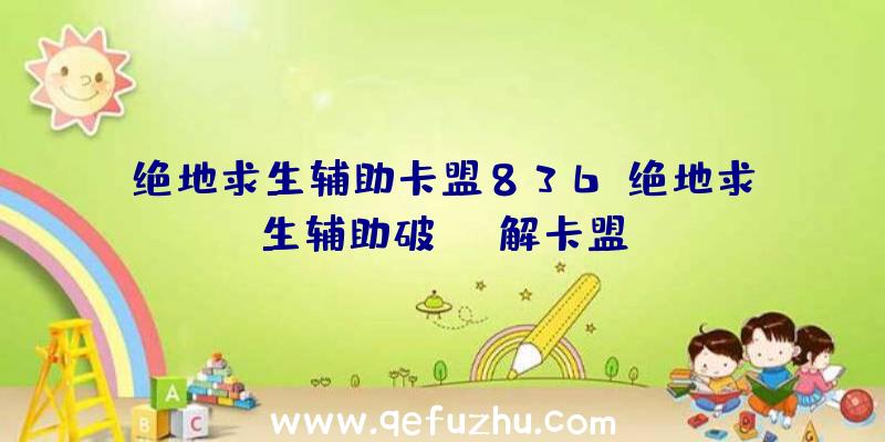 绝地求生辅助卡盟836、绝地求生辅助破解卡盟