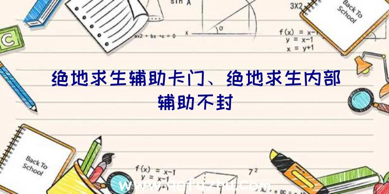 绝地求生辅助卡门、绝地求生内部辅助不封