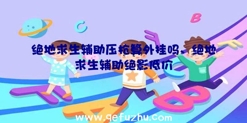 绝地求生辅助压枪算外挂吗、绝地求生辅助绝影低价