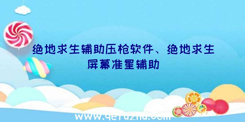 绝地求生辅助压枪软件、绝地求生屏幕准星辅助