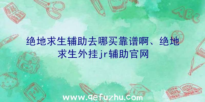 绝地求生辅助去哪买靠谱啊、绝地求生外挂jr辅助官网