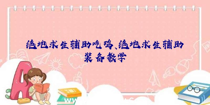 绝地求生辅助吃鸡、绝地求生辅助装备教学