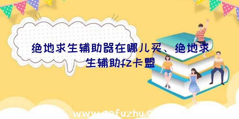 绝地求生辅助器在哪儿买、绝地求生辅助fz卡盟