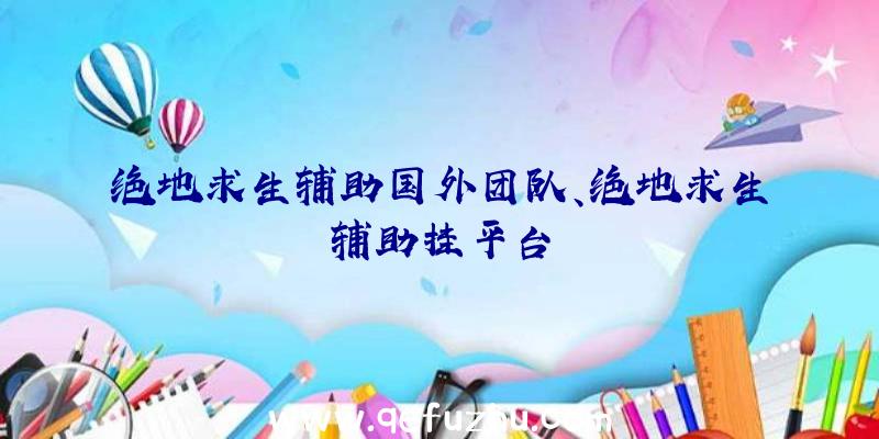 绝地求生辅助国外团队、绝地求生辅助挂平台