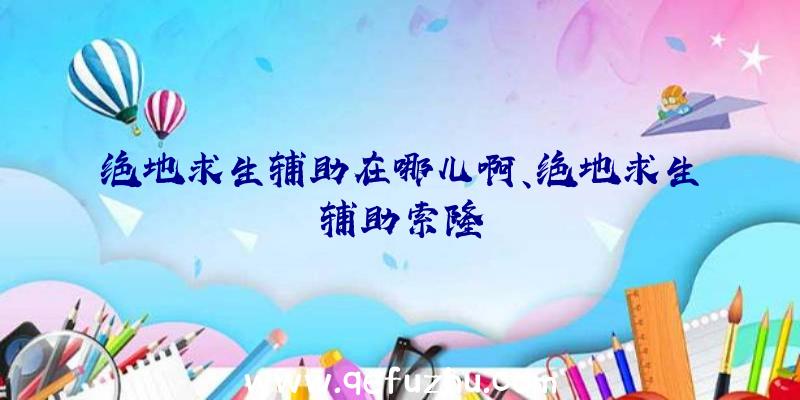 绝地求生辅助在哪儿啊、绝地求生辅助索隆