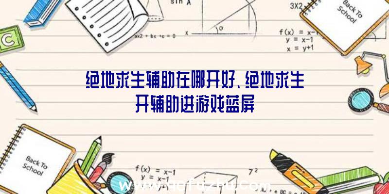 绝地求生辅助在哪开好、绝地求生开辅助进游戏蓝屏