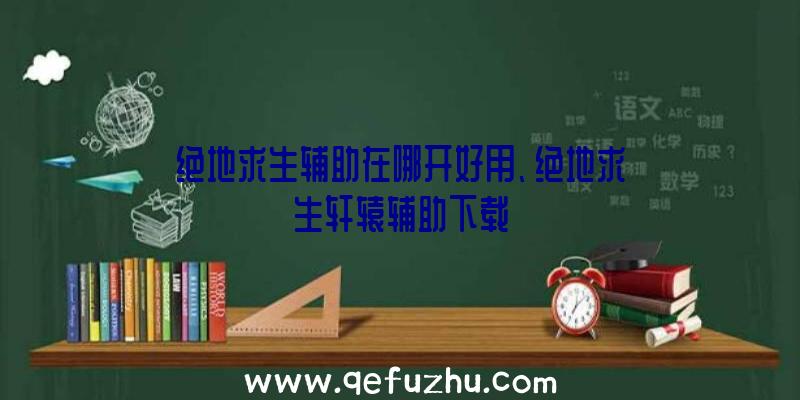 绝地求生辅助在哪开好用、绝地求生轩辕辅助下载