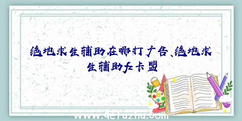 绝地求生辅助在哪打广告、绝地求生辅助fz卡盟