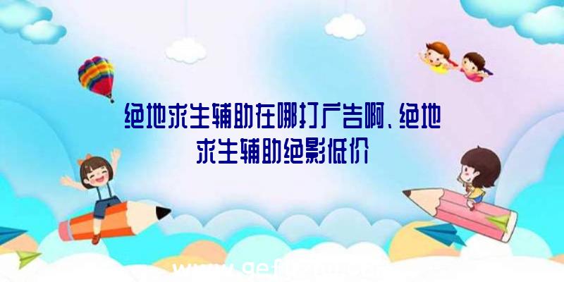 绝地求生辅助在哪打广告啊、绝地求生辅助绝影低价