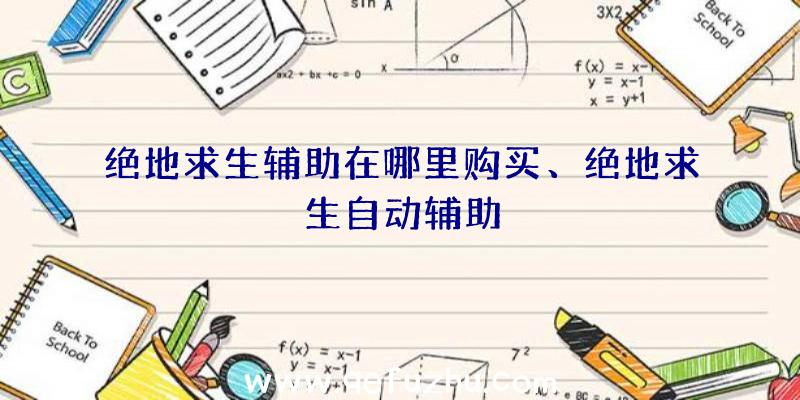 绝地求生辅助在哪里购买、绝地求生自动辅助