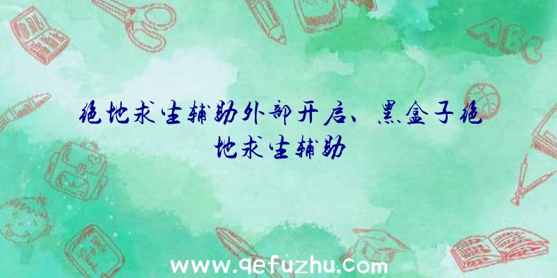 绝地求生辅助外部开启、黑盒子绝地求生辅助