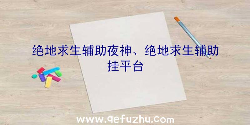 绝地求生辅助夜神、绝地求生辅助挂平台