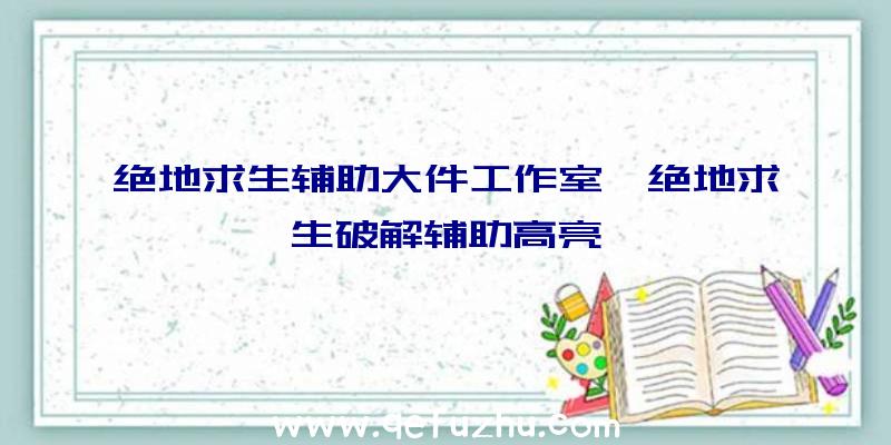 绝地求生辅助大件工作室、绝地求生破解辅助高亮