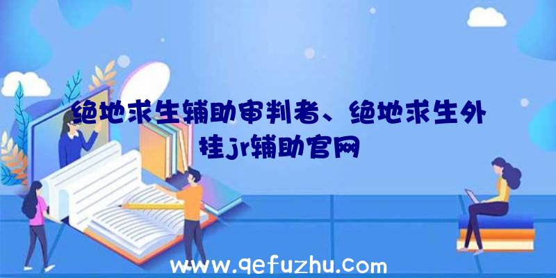 绝地求生辅助审判者、绝地求生外挂jr辅助官网