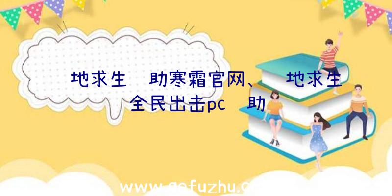 绝地求生辅助寒霜官网、绝地求生全民出击pc辅助