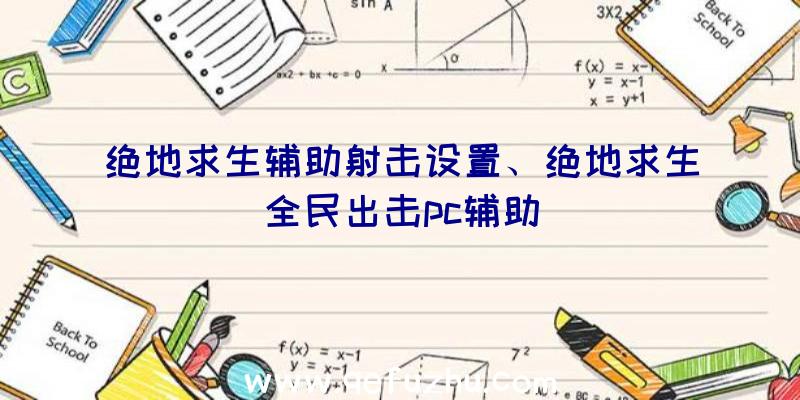 绝地求生辅助射击设置、绝地求生全民出击pc辅助